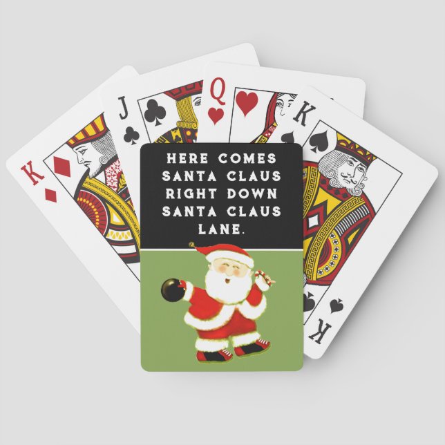 Jeu De Cartes Noël Bowling (dos)