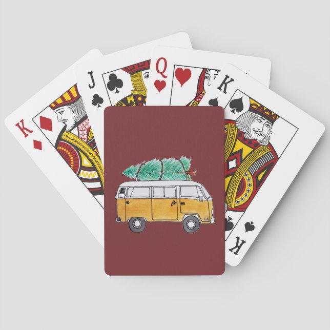 Jeu De Cartes Noël Campervan (dos)