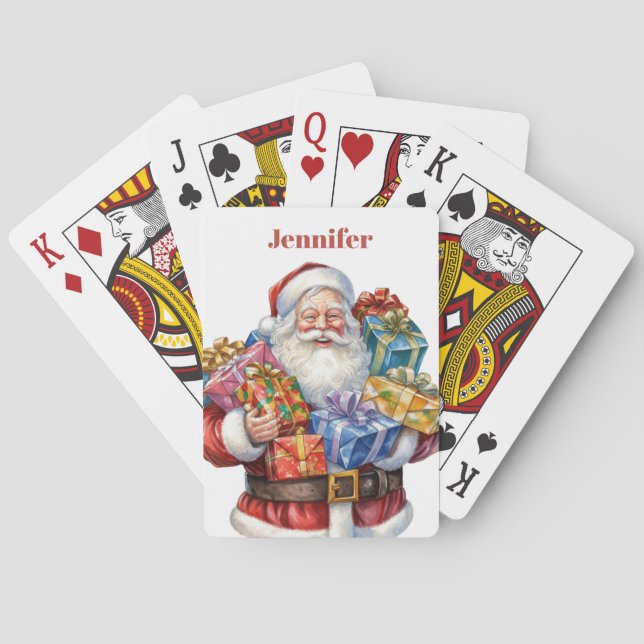 Jeu De Cartes Noël classique de Jolly Santa Claus (dos)