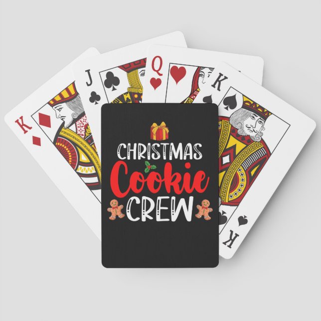 Jeu De Cartes Noël Cookie Équipage famille Pyjamas Noël Fête (dos)