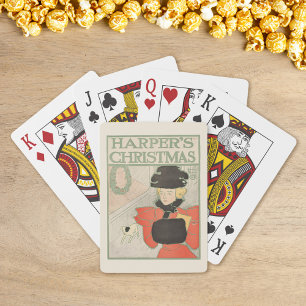 Jeu De Cartes Noël de vintage Harper 1896