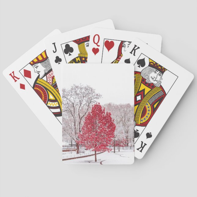 Jeu De Cartes noël d'hiver 89 (dos)