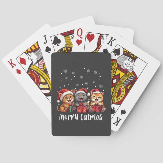 Jeu De Cartes Noël Kitty Chats Joyeux Catmas (dos)