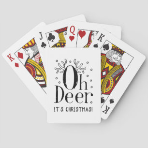 Jeu De Cartes Noël Oh cerf classique jouer aux cartes