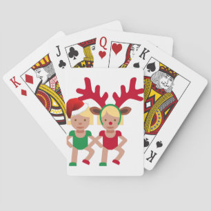 Jeu De Cartes noël père Noël jumeaux émoji