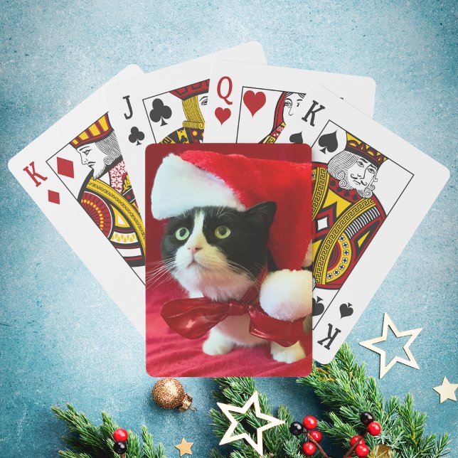 Jeu De Cartes Noël Tuxedo Chat Jouer des cartes (Créateur téléchargé)