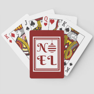 Jeu De Cartes NOEL Vacances de Noël Rouge et Blanc