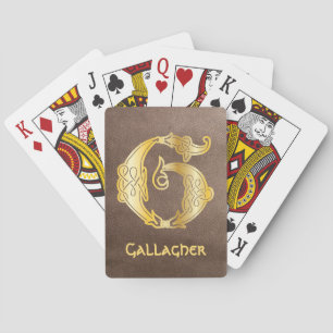 Jeu De Cartes Noeud celtique du 16e siècle Capital décoratif G