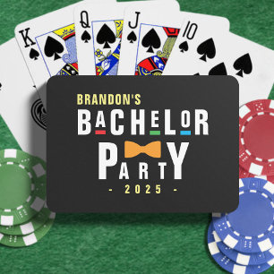 Jeu De Cartes Nœud papillon coloré rétro 90s Enterrement de vie 