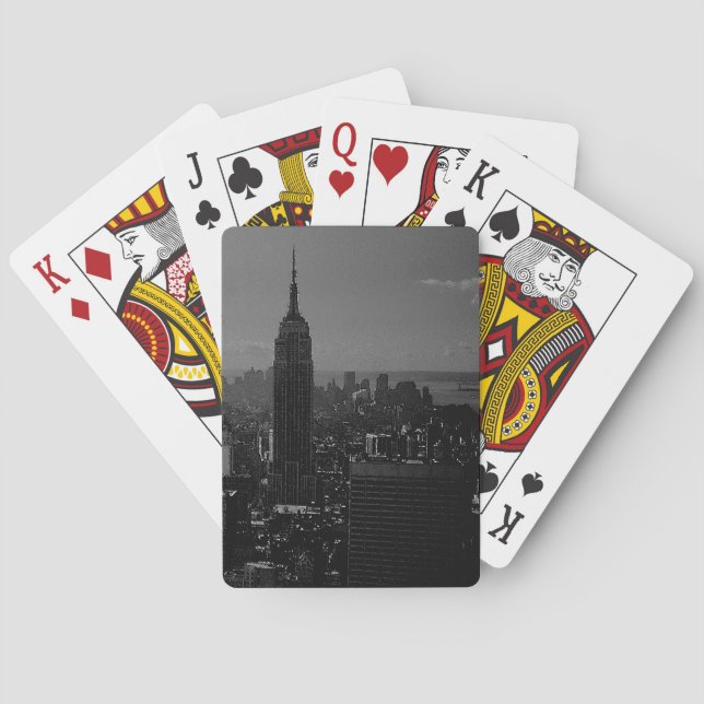 Jeu De Cartes Noir blanc New York (dos)