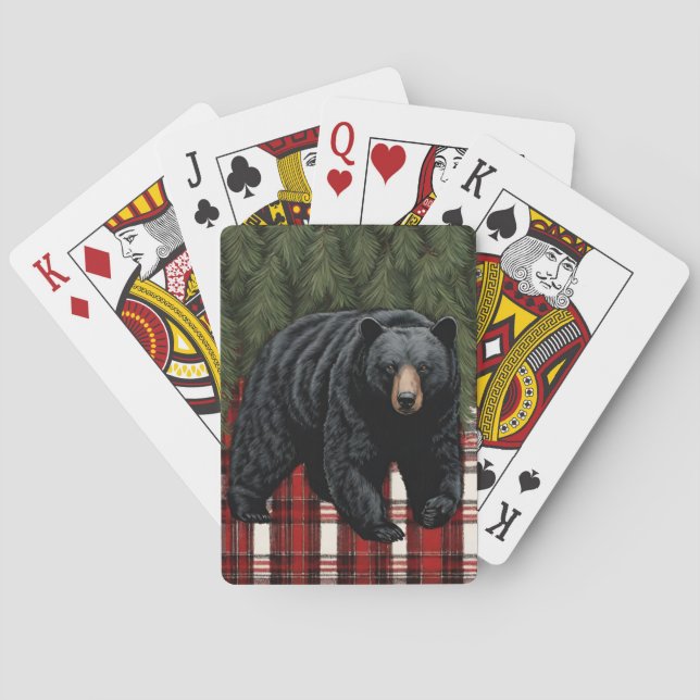 Jeu De Cartes Noir Ours Silhouette Classic Cartes de Jeu (dos)
