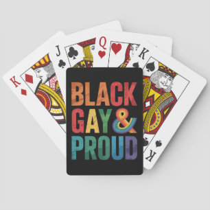 Jeu De Cartes Noirs gays et fiers LGBTQ Noirs queers