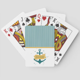 Jeu De Cartes Nom de bateau personnalisé nautique