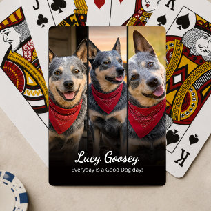 Jeu De Cartes Nom de photo de chien Citation mignonne