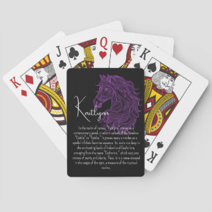 Jeu De Cartes Nom du cheval sauvage pourpre