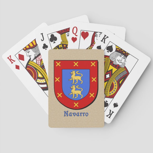 Jeu De Cartes Nom espagnol Navarro Bouclier historique (dos)