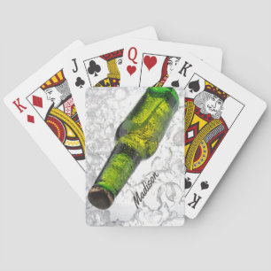 Jeu De Cartes Nom personnalisé Bière sur glace jouer cartes