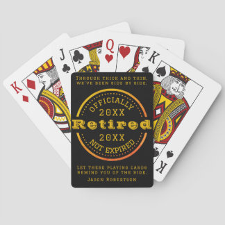 Jeu De Cartes Nom personnalisé Date de retrait Favoriser pour le
