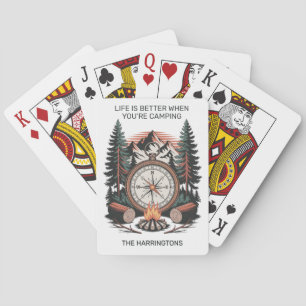 Jeu De Cartes Nom personnalisé et texte Camping