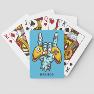 Jeu De Cartes Nom personnalisé Gamer Zombie