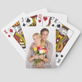 Jeu De Cartes Nom personnalisé Photo Cartes de lecture