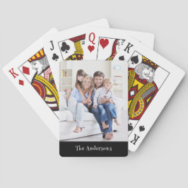 Jeu De Cartes Nom personnalisé Photo Cartes de lecture