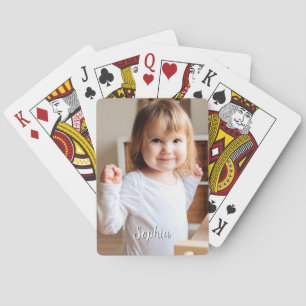 Jeu De Cartes Nom photo et script de votre enfant