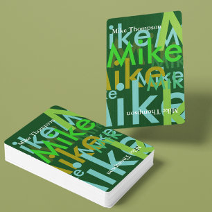 Jeu De Cartes Noms couleur vert