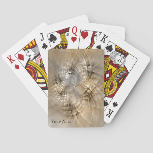 Jeu De Cartes Noms de l'art fractal moderne abstrait des tons de