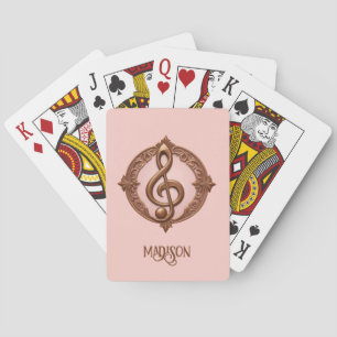 Jeu De Cartes Note sur le Clé musical de nom personnalisé