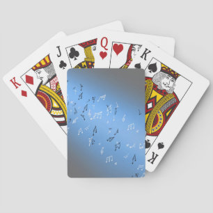 Jeu De Cartes Notes musicales Bleu Lune Lecture Cartes