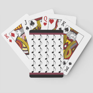 Jeu De Cartes Notes musicales noires