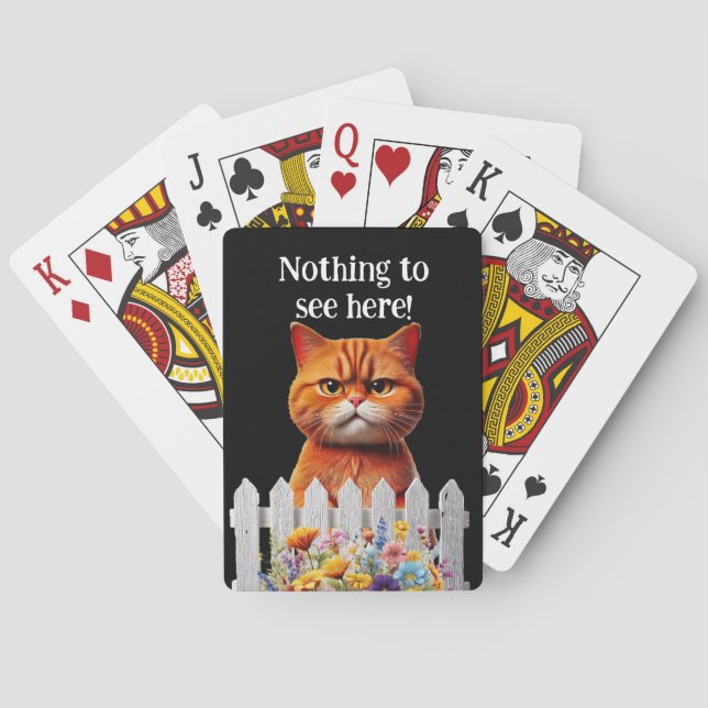 Jeu De Cartes Nothing to see here .. cat humor (dos)