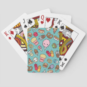 Jeu De Cartes Nourriture industrielle mignonne