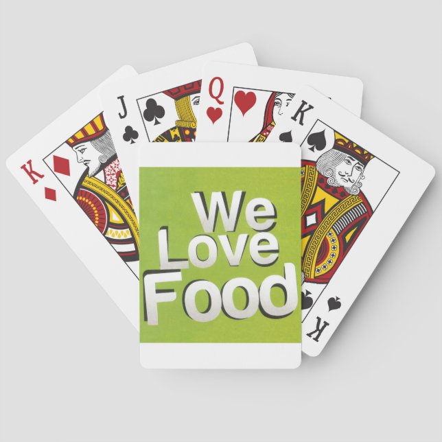 Jeu De Cartes Nous aimons la nourriture (dos)