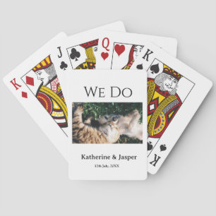 Jeu De Cartes Nous faisons mariage fiançailles nom animal photo