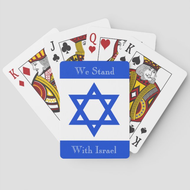 Jeu De Cartes Nous Sommes Avec Israël (dos)