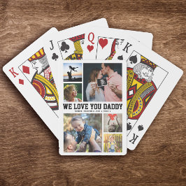 Jeu De Cartes NOUS T'ADORE PAPA Collage de photos de famille Col