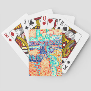 Jeu De Cartes Nouveauté Moderne Art Déco Abstrait Multi Couleur