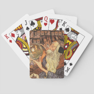 Jeu De Cartes Nouvel An Antique Père
