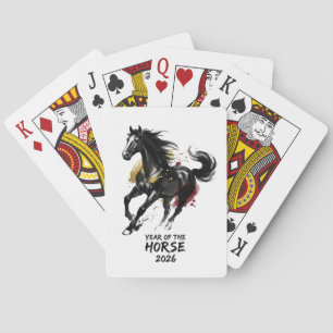 Jeu De Cartes Nouvelle année chinoise 2026 Cheval Art