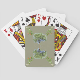 Jeu De Cartes Novo ilustração botânica árvore Copaíba khaki