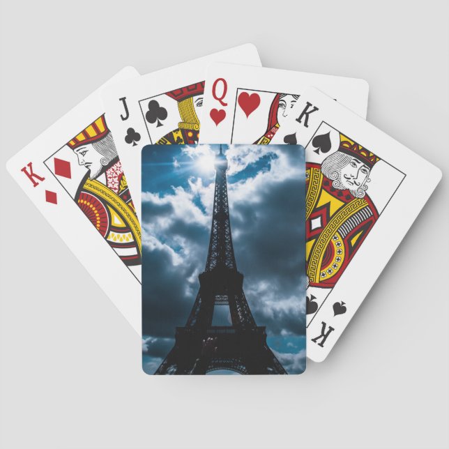 Jeu De Cartes Nuit bleue Tour Eiffel (dos)