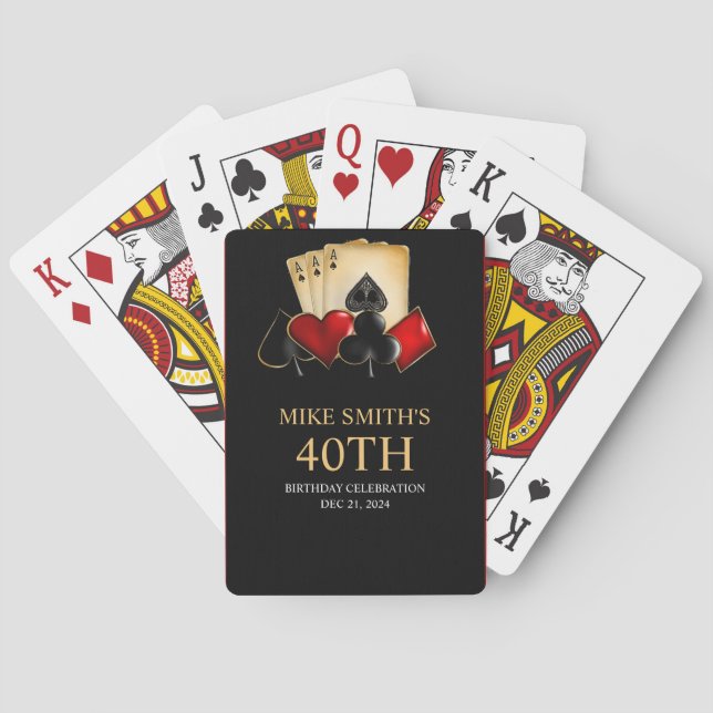 JEU DE CARTES NUIT CASINO, NUIT POKER, JEU, CARTES DICE (dos)