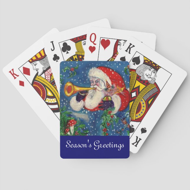 JEU DE CARTES NUIT DE NOËL / PÈRE NOËL BUGLER (dos)