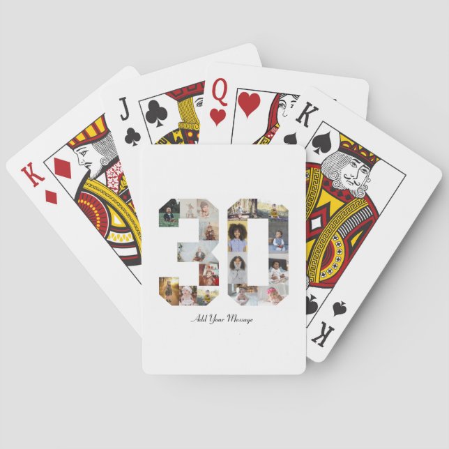 Jeu De Cartes Numéro 30 Collage photo (dos)