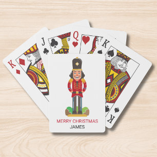 Jeu De Cartes Nutcracker Jouet Soldat Noël Nom personnalisé