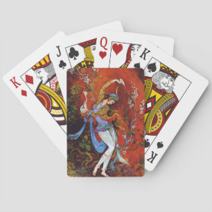 Jeu De Cartes Nymphe de danse miniature perse
