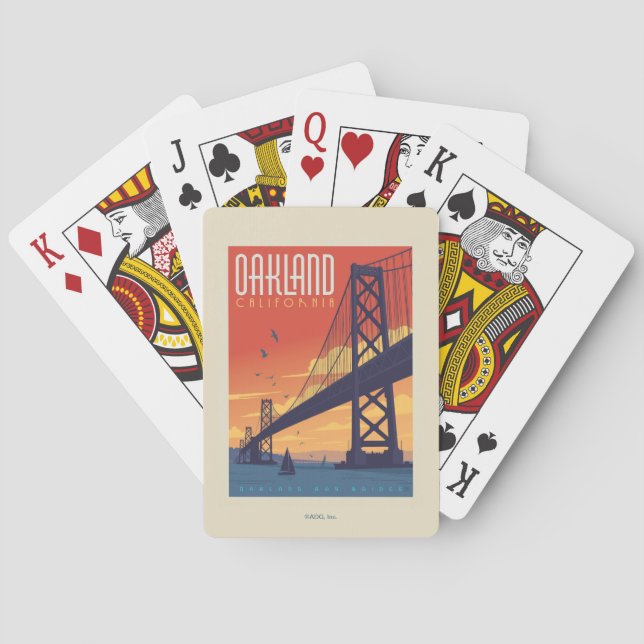 Jeu De Cartes Oakland, Californie (dos)