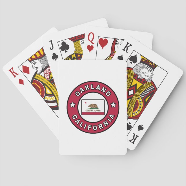 Jeu De Cartes Oakland la Californie (dos)